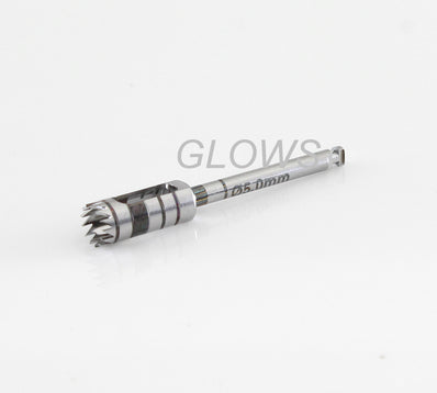 Trephine Bur Drill 5.0mm Dental Implant Tool Stainless Steel