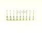Set of 9pcs Trephine Bur Drill Dental Implant Tools Stainless Steel