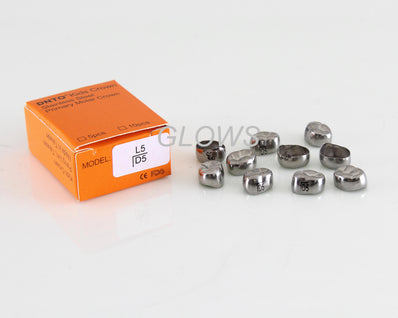 [LLD5] 10 PCS Stainless Steel Primary Molar Kids Crown Compatible 3M, Refill All Sizes