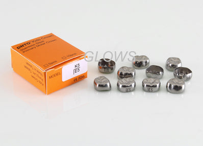 [LLE5]10 PCS Stainless Steel Primary Molar Kids Crown Compatible 3M, Refill All Sizes