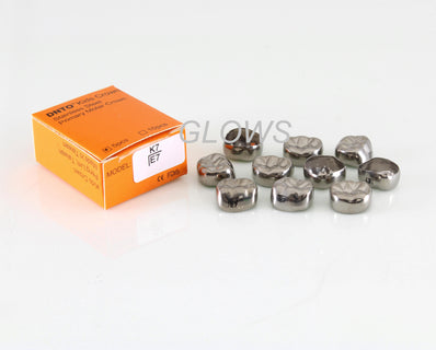 [LLE7] 10 PCS Stainless Steel Primary Molar Kids Crown Compatible 3M, Refill All Sizes