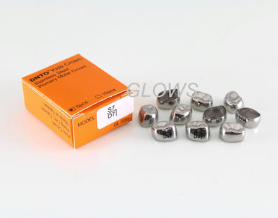 [LRD7] 10 PCS Stainless Steel Primary Molar Kids Crown Compatible 3M, Refill All Sizes