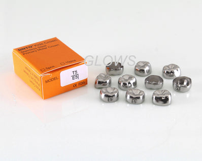 [LRE5] 10 PCS Stainless Steel Primary Molar Kids Crown Compatible 3M, Refill All Sizes