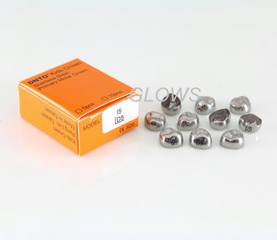 [ULD5] 10 PCS Stainless Steel Primary Molar Kids Crown Compatible 3M, Refill All Sizes