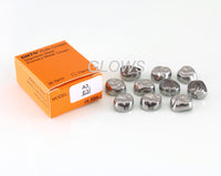 [URE3] 10 PCS Stainless Steel Primary Molar Kids Crown Compatible 3M, Refill All Sizes