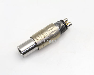 PL-001-QDJNLED 6 holes LED Coupler for NSK Fiber Optic Handpiece Compatible NSK PTL-CL-LED
