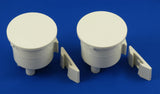 2 SETS Dental Vacuum Solids Collector Canister Bracket-Mount Kit